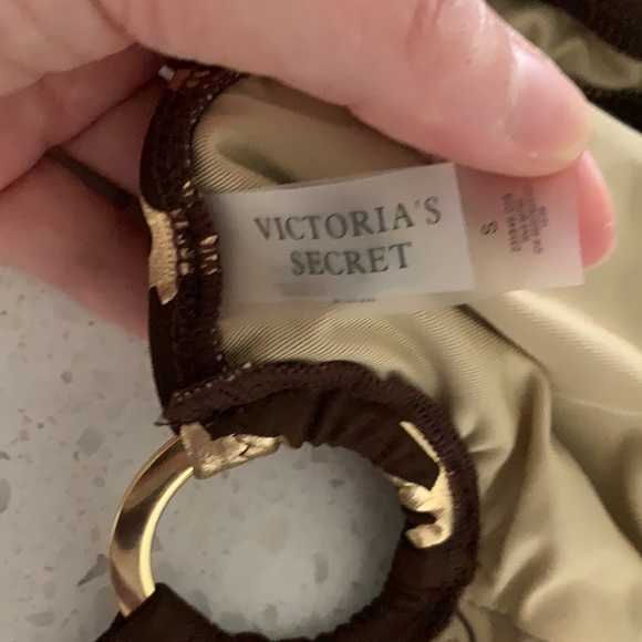 NWOT VICTORIA’S SECRET Brown And Gold Bird Print Padded Bikini - Picture 13 of 14